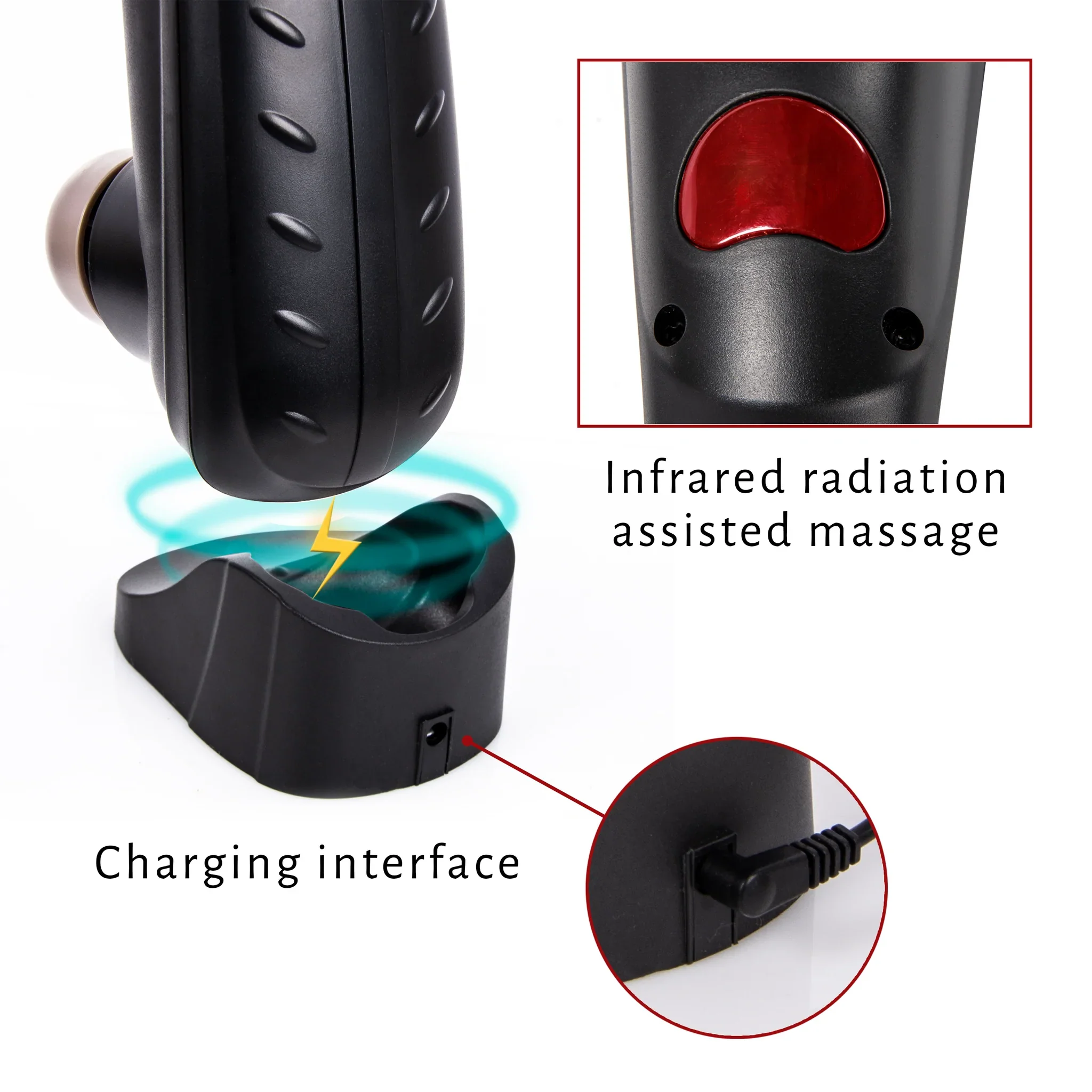 Hand Held Deep Tissue Massager Percussion Massager Gun Rechargeable - Image 10