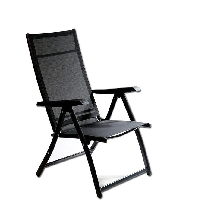Heavy Duty Adjustable Reclining Folding Chair Outdoor Indoor Garden Pool Steel Camping Deck Backyard Chairs (12) - Image 6