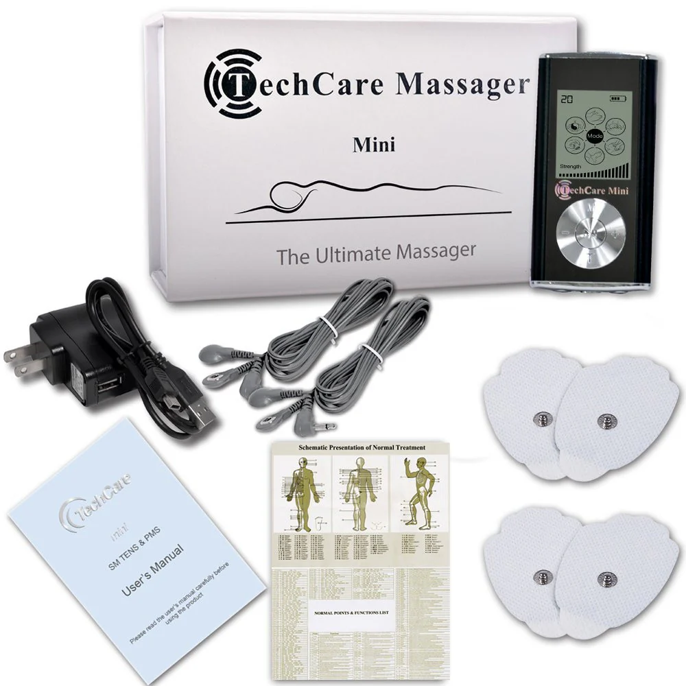 TechCare Mini Tens Massager + Belt + 6 Pads - Image 4