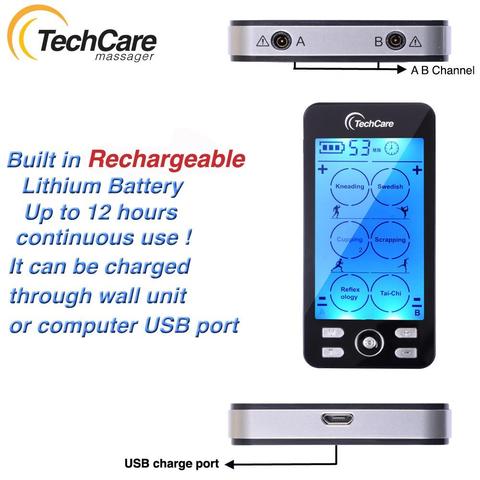 TECHCARE PLUS 24 MODES TENS UNIT + HARD TRAVEL CASE - Image 3