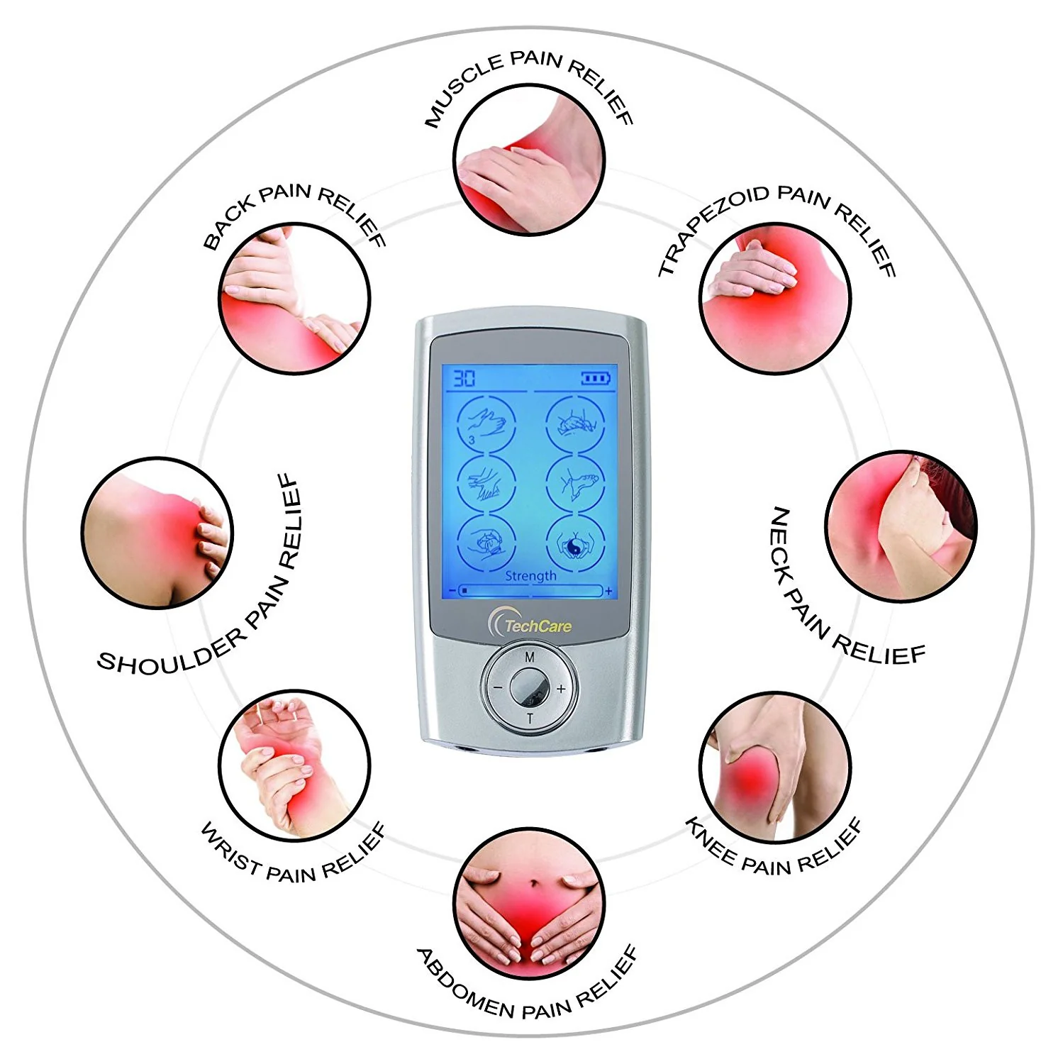 TechCare Pro 24 Modes Tens Unit + 6 pads - Image 6