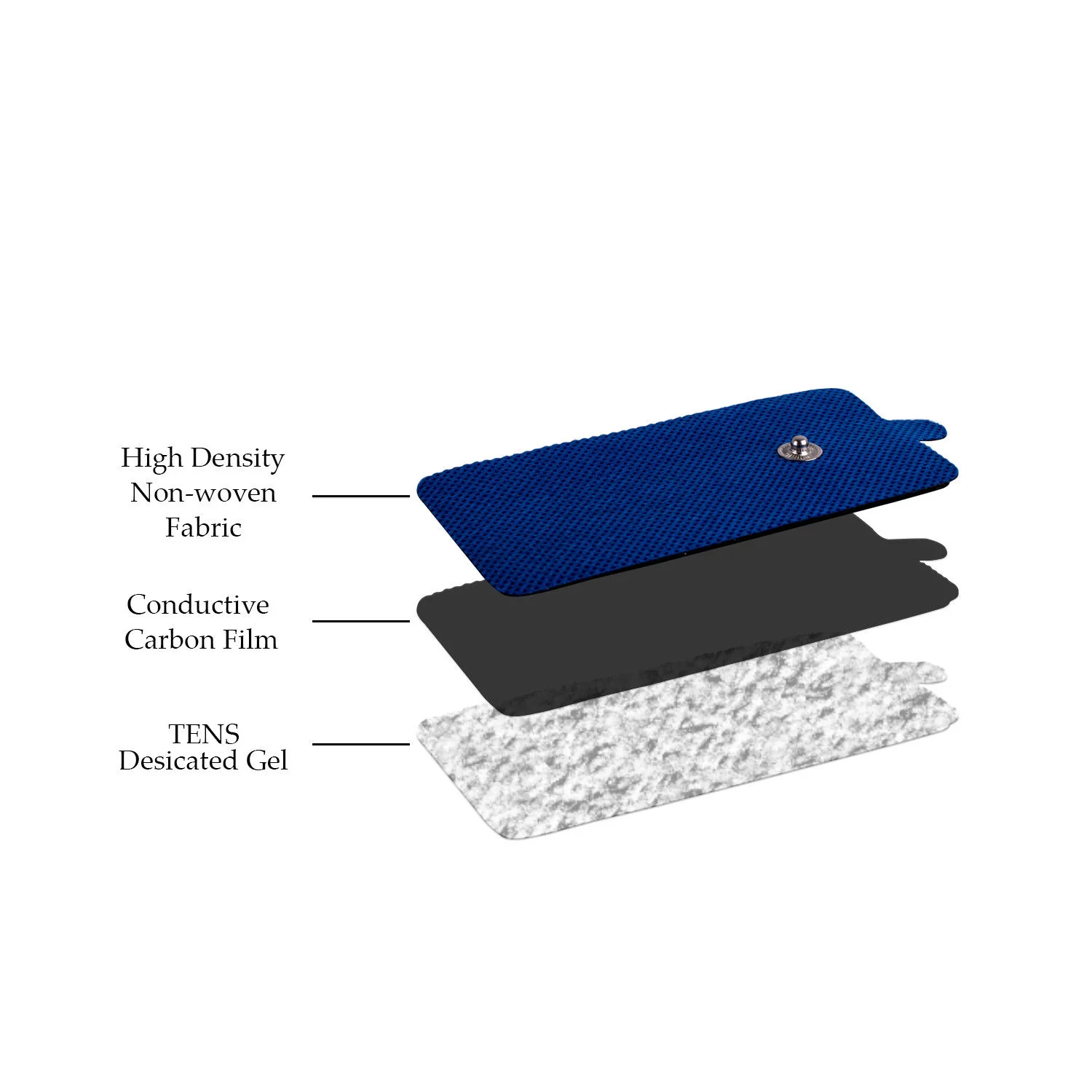 Tens Unit Pads [FDA 510(k) Cleared]  Medical Grade Blue Extra Large Electrodes - Image 3